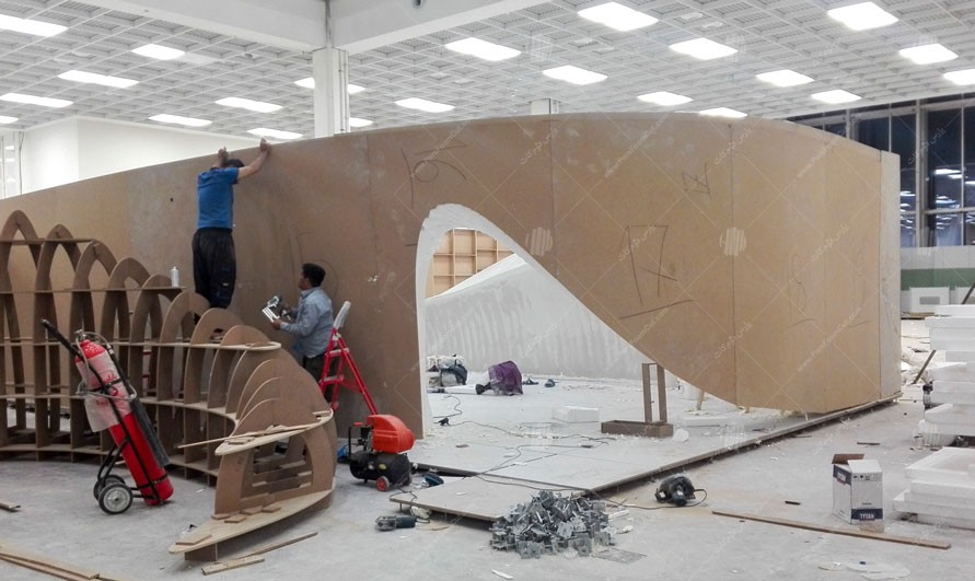 غرفه شرکت پایدار پی سازه نمایشگاه صنعت ساختمان – ایران مال