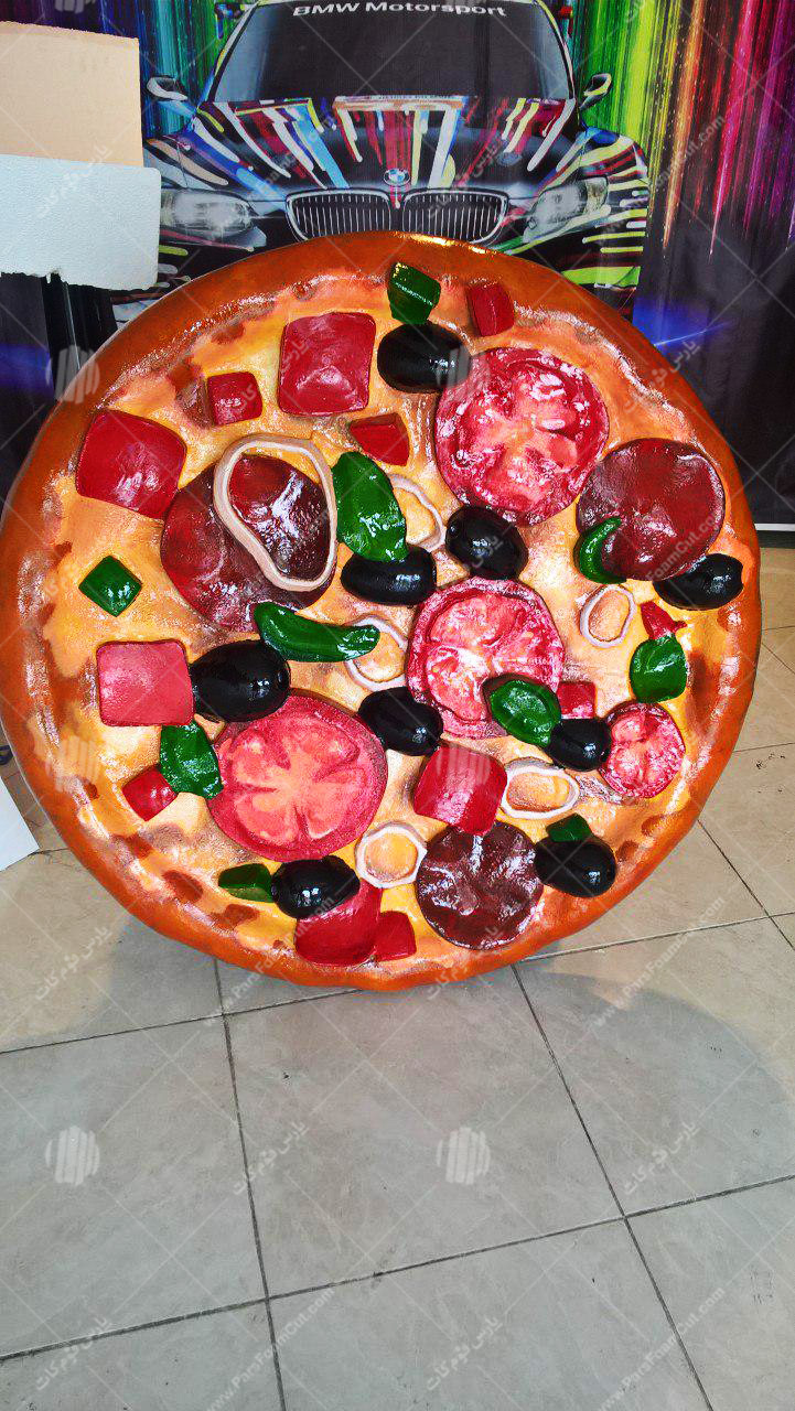 ساخت ماکت پیتزا و قوطی نوشابه کوکاکولا